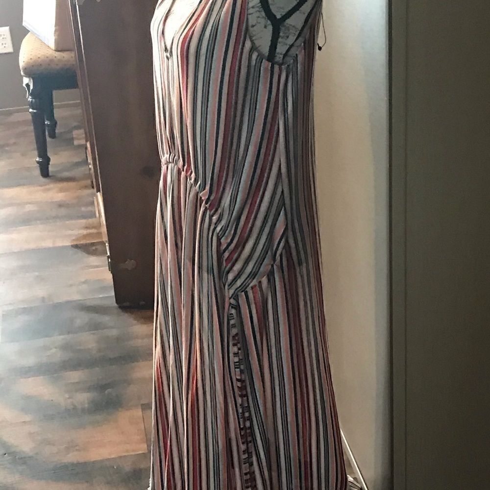 Zara Trafaluc Size Small Striped Beach Dress NWOT - Picture 10 of 12